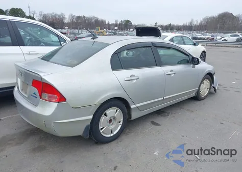 2007 Honda Civic Hybrid from USA, damaged, VIN JHMFA36207S006704